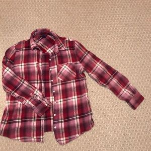Maroon Aeropostale Flannel Juniors S